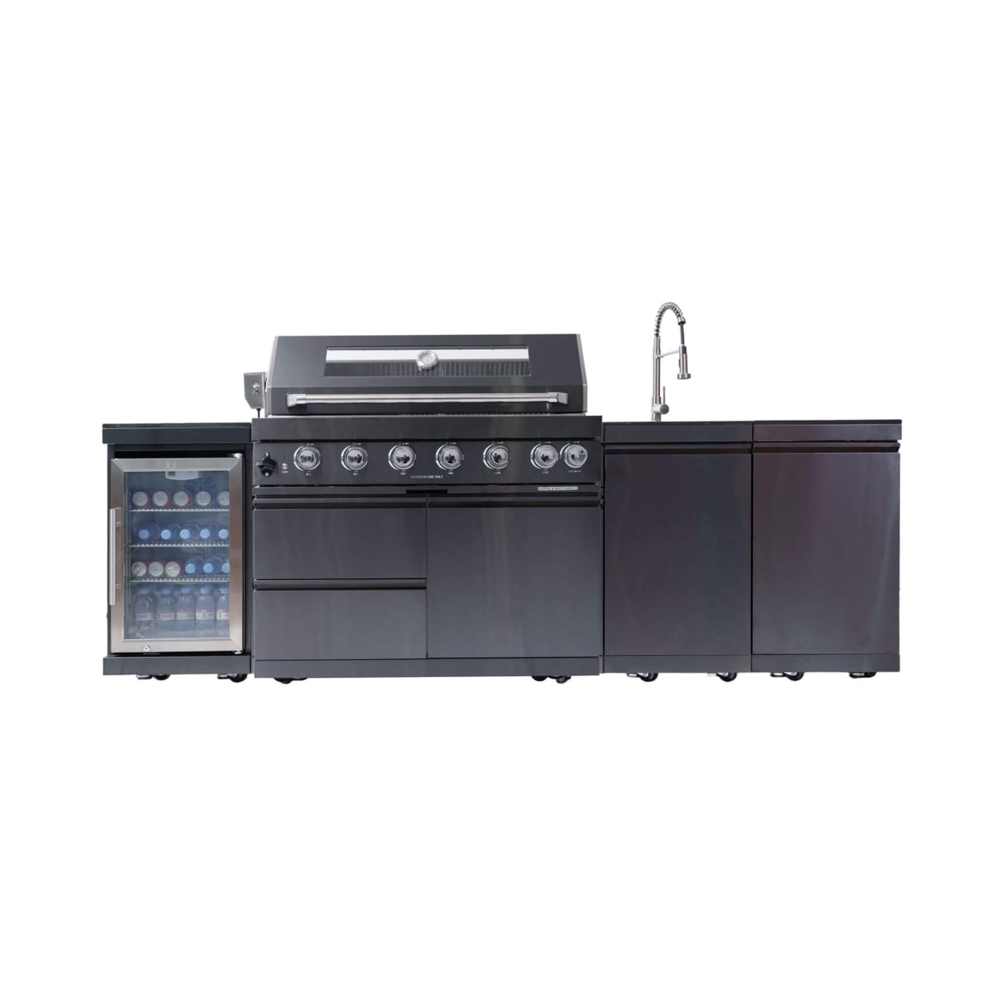 Castelle Flame Stainless Steel Outdoor BBQ Kitchen Island