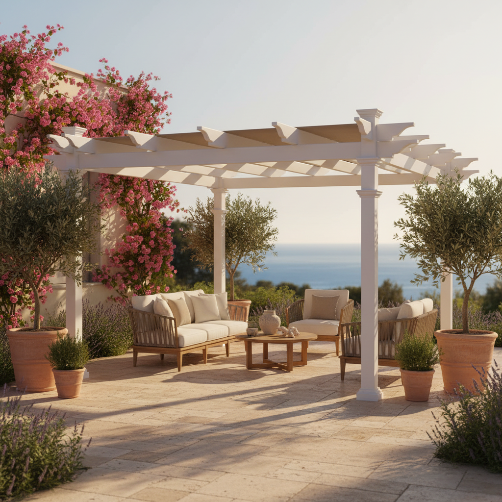 Vinyl Malibu Pergola