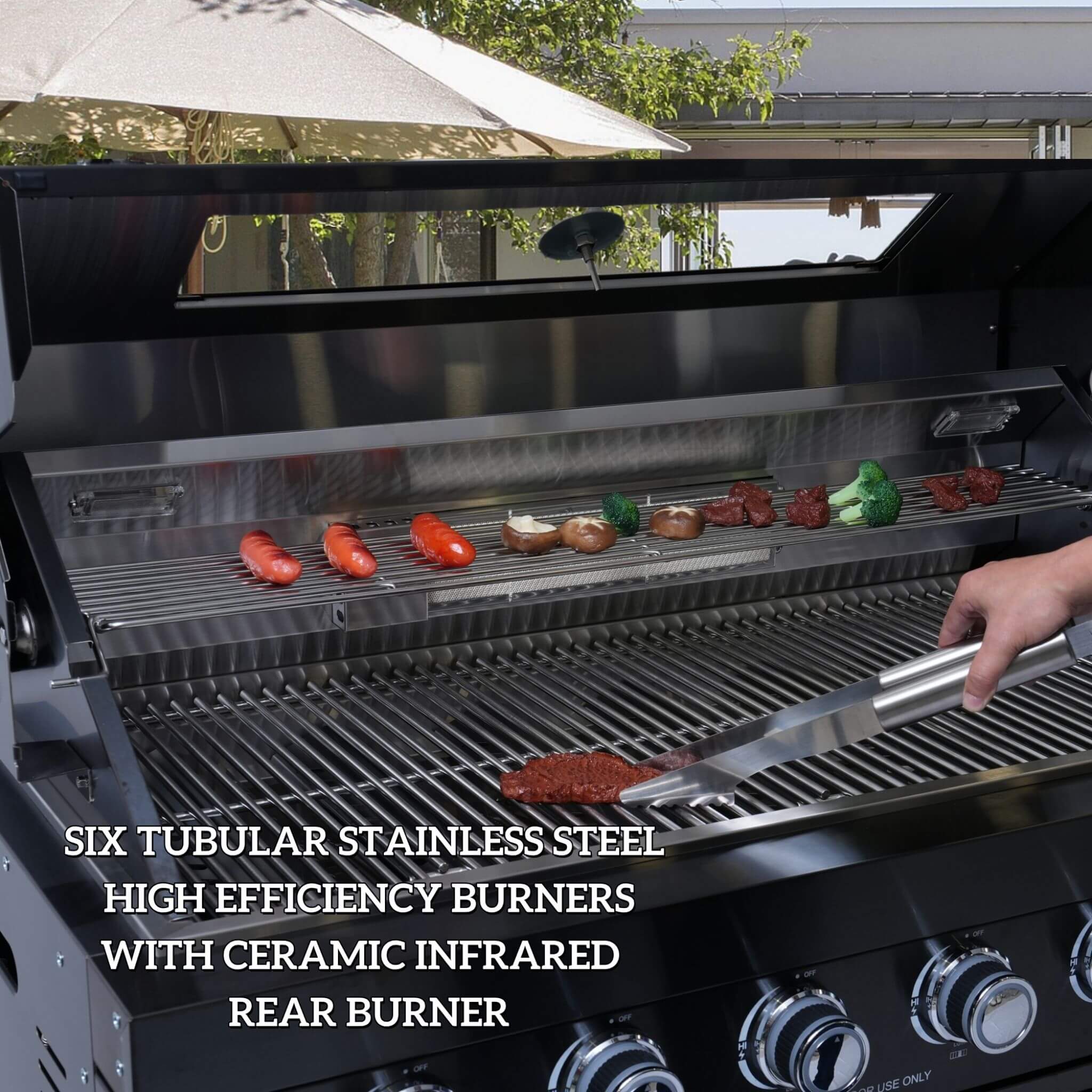 Castelle Flame Stainless Steel Outdoor BBQ Kitchen Island