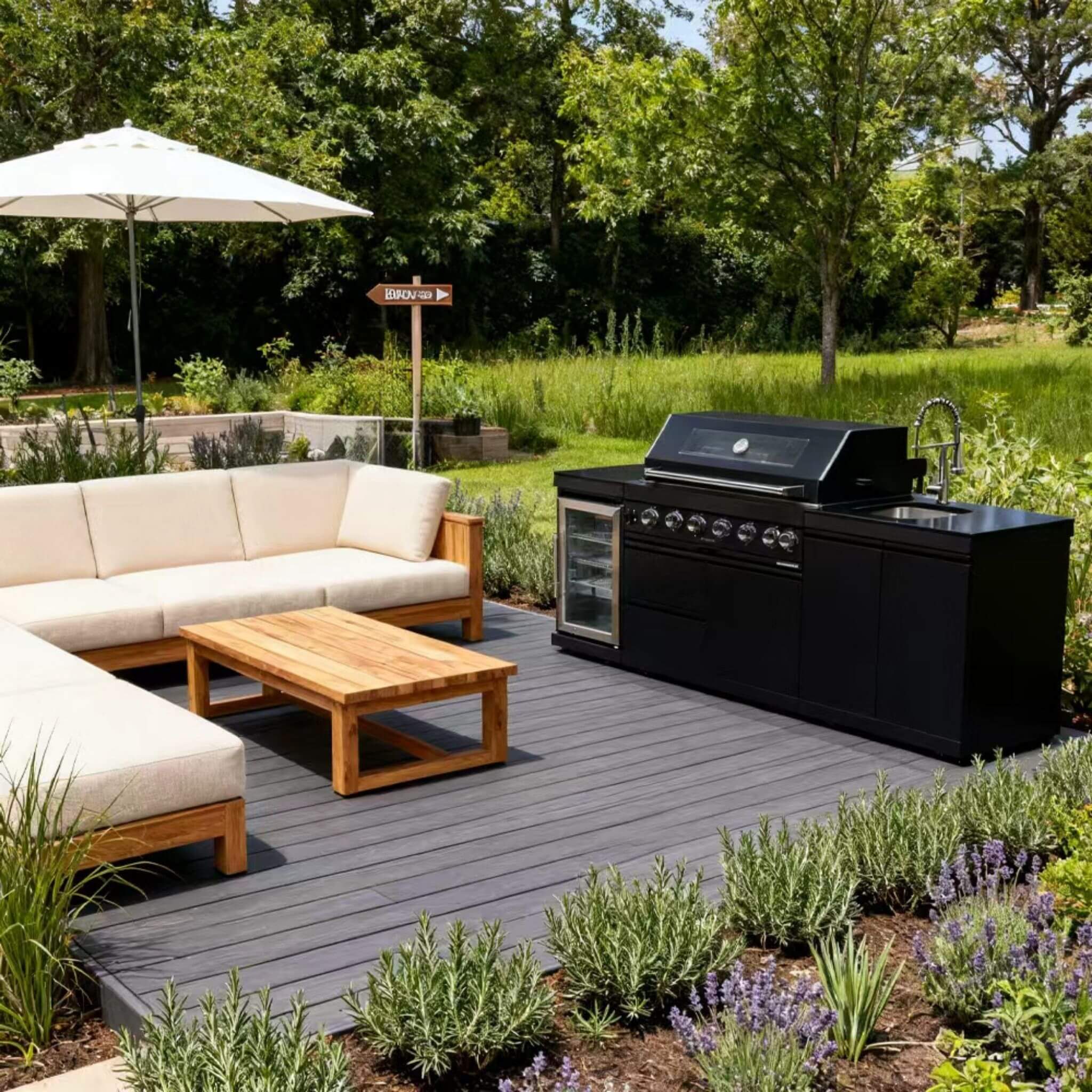 Castelle Flame Stainless Steel Outdoor BBQ Kitchen Island