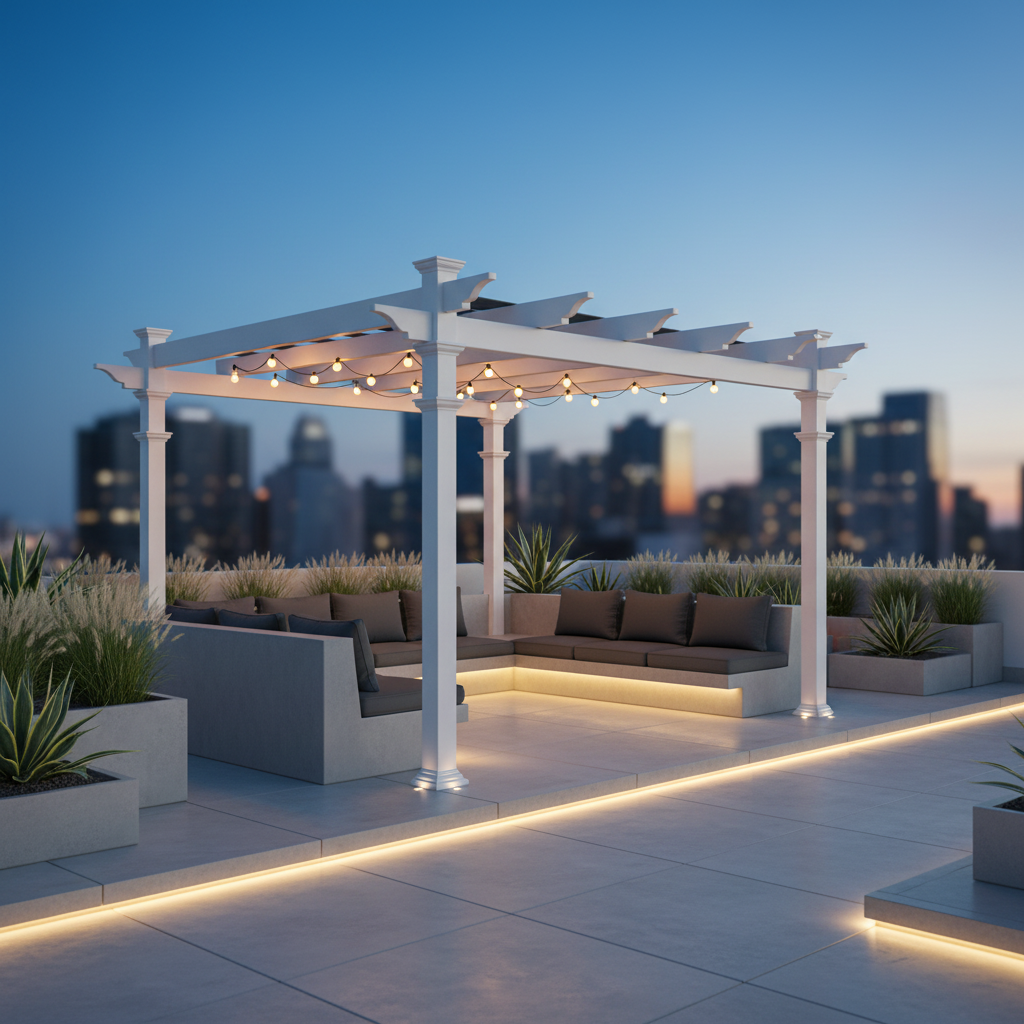 Vinyl Malibu Pergola
