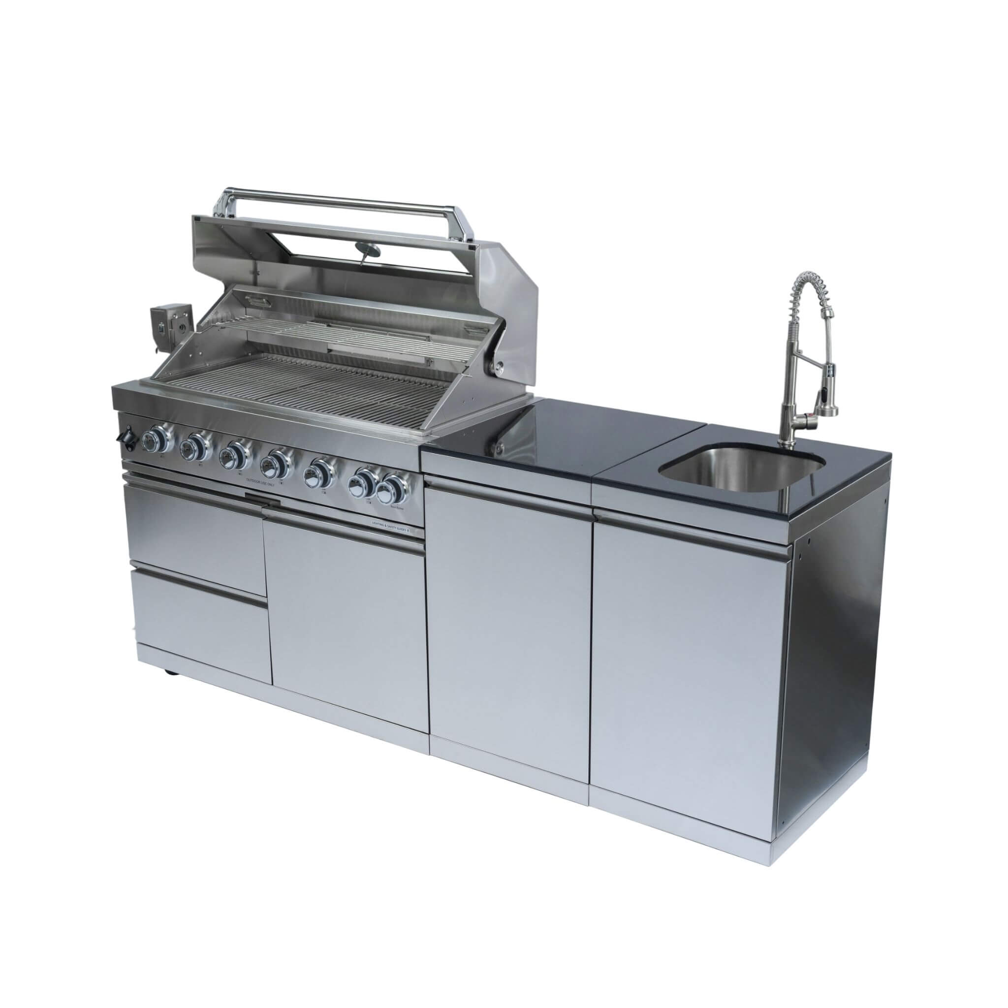 Castelle Flame Outdoor BBQ Kitchen Island
